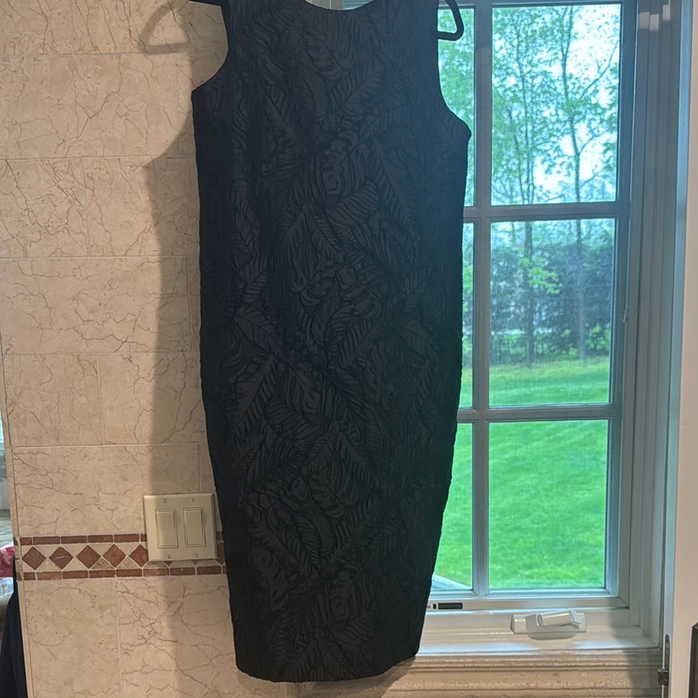 Prabal Gurung Black Sheath Midi Dress